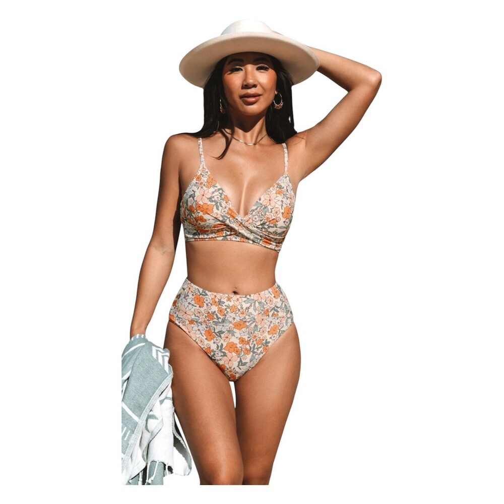 Women Floral Bikini Set Size M